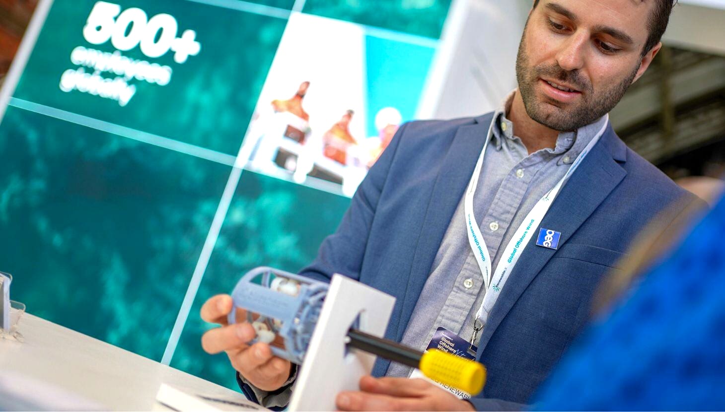 Man on OEG stand with ICCP